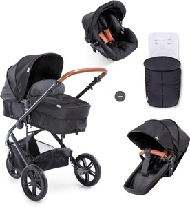 Hauck, hauck Pacific 3 Shop N Drive Set Caviar - schwarz, hauck Kinderwagenset Pacific 3 Shop N Drive