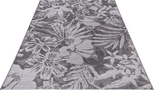 ELLE DECORATION, ELLE DECORATION Teppich »Lanao«, rechteckig, 4 mm Höhe, Flachgewebe In und Outdoor Teppich, Florales Design, Balkon, Terrasse, Garten, Wohnzimmer, Strapazierfähig, Pflegeleicht, ELLE DECORATION Teppich »Lanao«, rechteckig, 4 mm Höhe, Flachgewebe, Florales Design, Strapazierfähig, Pflegeleicht