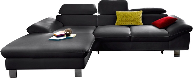 Cotta, COTTA Ecksofa, Kopf bzw. Rückenverstellung, wahlweise mit Bettfunktion und Bettkasten, COTTA Ecksofa Driver, mit Kopfteilverstellung, wahlweise mit Bettfunktion