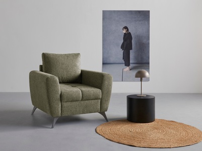 ANDAS, andas Sessel »Lörby Luxus«, Belastbarkeit bis 140kg pro Sitzplatz, auch mit Aqua clean-Bezug, feine Steppung im Sitzbereich, lose Kissen, 