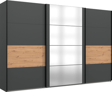 Wimex, Wimex Schwebetürenschrank »Barmbek«, mit 2 Stoffboxen und zusätzlichen Einlegeböden, Wimex Schwebetürenschrank »Barmbek Schlafzimmerschrank BESTSELLER Garderobenschrank«, Kleiderschrank mit 2 Stoffboxen und 2 zusätzlichen Böden, Spiegeltür