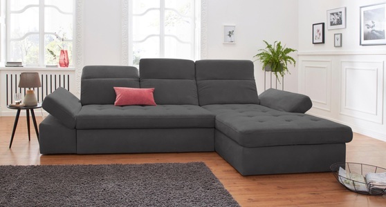 SIT&MORE, sit&more Ecksofa, sit&more Ecksofa »Stardust L-Form«, wahlweise mit Bettfunktion und Bettkasten