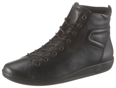 Ecco, Ecco Schnürboots, Ecco Damen Schnürstiefel aus weichem Glattleder