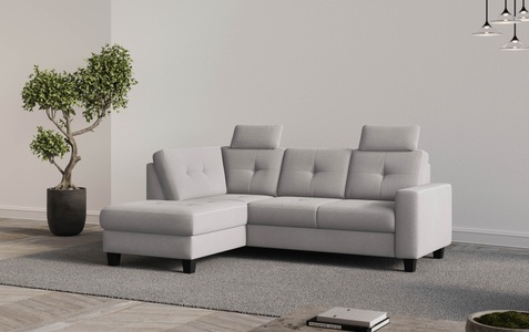 Places of Style Ecksofa »Varese«, Kreuznaht in beige