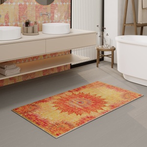 Wecon home Badematte »Healing«, fussbodenheizungsgeeignet, Vintage, waschbar, rutschfest, schnell trocknend, robust, Badteppich