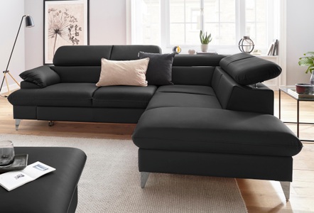 Cotta, COTTA Ecksofa »Caluso«, inklusive Kopfteilverstellung, wahlweise mit Bettfunktion, COTTA Ecksofa »Caluso L-Form«, inklusive Kopfteilverstellung, wahlweise mit Bettfunktion