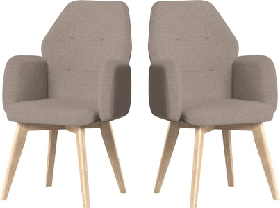 PREMIUM COLLECTION BY HOME AFFAIRE, Premium collection by Home affaire Armlehnstuhl »Madison«, 1 St., Strukturstoff-Struktur fein, Mit verschiedenen Gestellen erhältlich, 