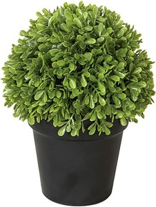 Fink, Fink Kunstpflanze »Buchsbaum Kugel, getopft«, (1 St.), Dekopflanze Buxus, aus Kunststoff, im Topf, Ø 18cm, 30cm oder 40 cm, In- und Outdoor geeignet, 