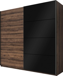 INOSIGN, INOSIGN Schwebetürenschrank »Galaxy«, Front mit Glas, INOSIGN Schwebetürenschrank »Galaxy Kleiderschrank, Wäscheschrank 200, 220 oder 270cm breit«, INKLUSIVE kompletter Innenausstattung, Metallgriffe und Glasfront