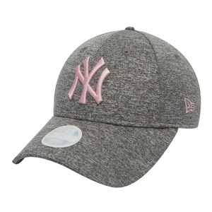 New Era, New Era Nuova era 9Forty ladies Cap - JERSEY New York Yankees grigio rosa, New Era 9Forty Cap / Strapback - Dunkelgrau meliert Einheitsgroesse Damen