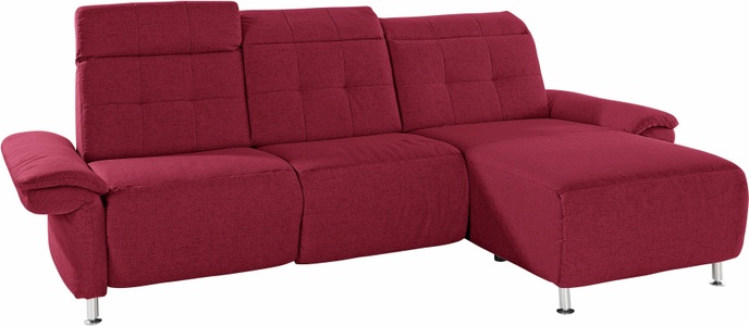 PLACES OF STYLE, Places of Style Ecksofa »Manhattan«, 2 Sitze mit elektrischer Relaxfunktion, verstellbare Armlehnen, Home affaire Ecksofa »Manhattan L-Form« 2 Sitze mit elektrischer Relaxfunktion, verstellbare Armlehnen