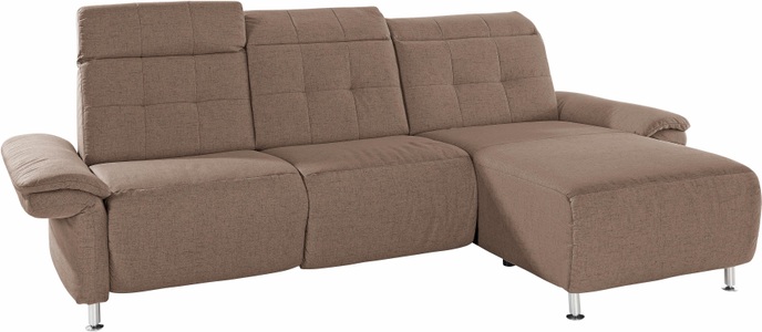 PLACES OF STYLE, Places of Style Ecksofa »Manhattan«, 2 Sitze mit elektrischer Relaxfunktion, verstellbare Armlehnen, Home affaire Ecksofa »Manhattan L-Form« 2 Sitze mit elektrischer Relaxfunktion, verstellbare Armlehnen