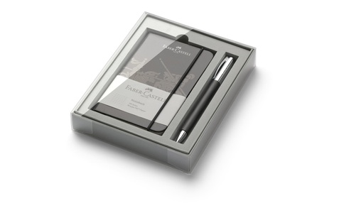Faber-Castell, Faber-Castell Kugelschreiber AMBITION Edelharz, Geschenkset schwarz, Faber-Castell Kugelschreiber »Ambiti«