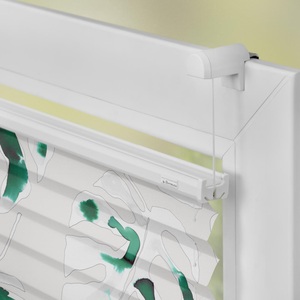 LICHTBLICK, LICHTBLICK Plissee »Plissee Klemmfix, ohne Bohren, blickdicht, Monstera - Grün«, LICHTBLICK ORIGINAL Plissee »Plissee Klemmfix, ohne Bohren, blickdicht, Monstera - Grün«, blickdicht, freihängend