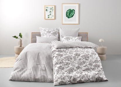 GOODproduct, GOODproduct Bettwäsche "Nordby" 2 Bettwäsche aus Baumwolle, skandinavisches Design, ab Grösse 135x200 cm