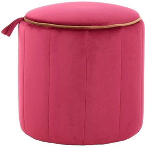 Kayoom, Kayoom Hocker »Reese«, Kayoom Sitzhocker »Hocker Reese, Sitzhocker mit Komfort, samtweiche Oberfläche«, (1 St.), samtweich, dekorativ, detailreich, attraktive Farbgebung
