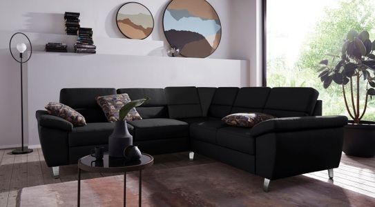 SIT&MORE, sit&more Ecksofa, sit&more Ecksofa »Sorano L-Form« wahlweise mit Bett- und Relaxfunktion, inkl. Bettkasten