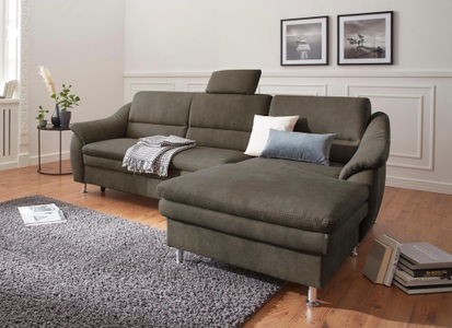 SIT&MORE, sit&more Ecksofa, sit&more Ecksofa »Cardoso L-Form« mit Federkern, wahlweise mit Bettfunktion