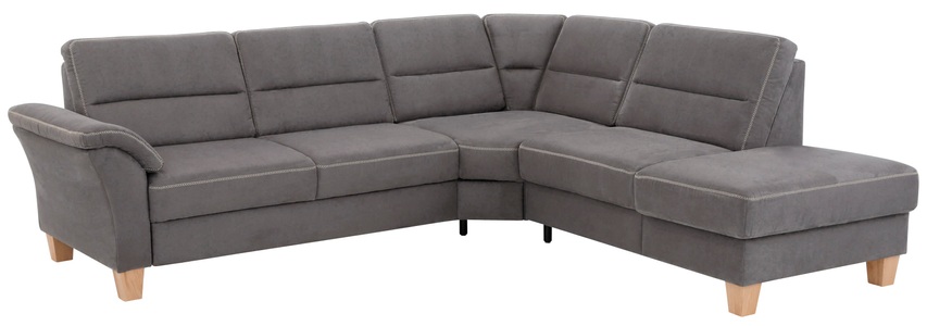Home affaire Ecksofa »Soleo«, komfortabel durch Trapezecke mit Relaxfunktion, auch mit Bettfunktion und Stauraum, Federkern