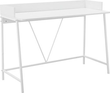 MY HOME, my home Schreibtisch »Jullian«, (1 St.), mit pflegeleichtem Oberfläche, weisses Gestell aus Metall, in verschiedenen Farbvarianten erhältlich, Höhe Tischeplatte ca. 77 cm, Höhe 87 cm, INOSIGN Schreibtisch »Jullian« 1 Stk. tlg. weisses Gestell aus Metall, Breite 120 cm
