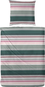 Primera Bettwäsche »Late Summer Stripe«, (2 tlg.), mit modernen Streifen in frischen Farben