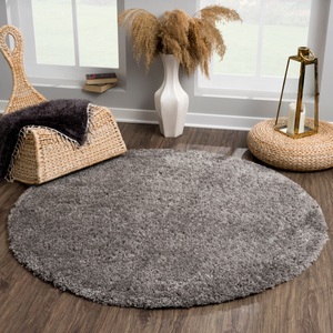 Sanat Hochflor-Teppich »Porto«, rund, 45 mm Höhe, Wohnzimmer, Langflor, Shaggy Teppich
