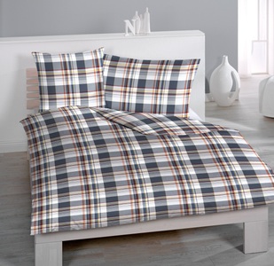Home Fashion, Satin-Bettwäsche, Home Fashion, »Gregory«, HOME FASHION Kissenbezug »Gregory«, (1 St.), verdeckter Reissverschluss