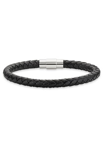 Bruno Banani, Bruno Banani Lederarmband »B4046B/20/00/20,5«, Bruno Banani Lederarmband »Schmuck Geschenk Armband Leder«