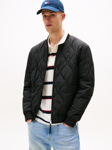 Tommy Jeans Bomberjacke »TJM LW QUILTED BOMBER JACKET EXT«, ohne Kapuze, Fliegerjacke, Freizeitjacke Mit Rundhalsausschnitt