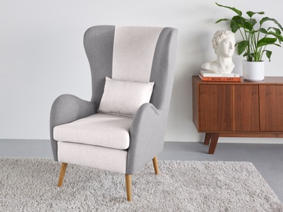 Guido Maria Kretschmer Home&Living, Guido Maria Kretschmer Home&Living Sessel »Salla Bezug Bouclé oder Struktur fein«, wahlweise mit oder ohne Hocker; grosser Sessel: Masse B/T/H: 78/94/118cm, Guido Maria Kretschmer Home&Living Sessel »Salla Bezug Bouclé oder Struktur fein, Ohrensessel«, wahlweise mit oder ohne Hocker; grosser Sessel: Masse B/T/H: 78/94/118cm