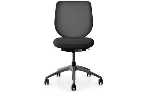 Giroflex, Giroflex Schreibtischstuhl »313 mit Netzrücken, ohne Armlehnen, Schwarz«, Giroflex Bürostuhl 313 mit Netzrücken, ohne Armlehnen, Schwarz
