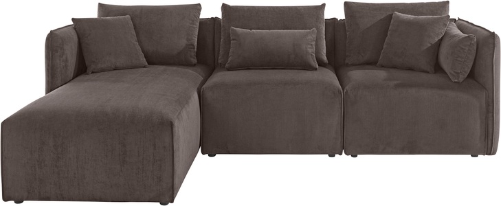 elbgestoeber Ecksofa »Elbdock«, (3 St.), zusammengesetzt aus Modulen, in vielen Bezugsqualitäten und Farben