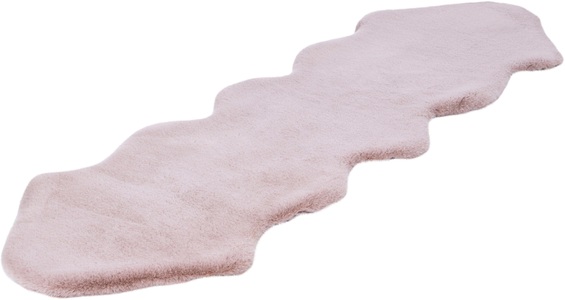 calo-deluxe, Fellteppich, »Vogesen 300«, calo-deluxe, rechteckig, Höhe 35 mm, handgetuftet, calo-deluxe Fellteppich »Vogesen 300« fellförmig 35 mm Höhe Kunstfell, Hochflor, handtuft, Wohnzimmer, Schlafzimmer