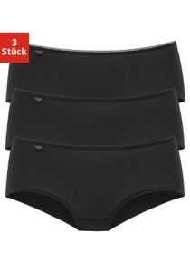 SLOGGI, Sloggi Slip 24/7 Microfibre Midi 3er-Pack, Sloggi - Slip 3er Pack Bequem sitzend, 44, Schwarz