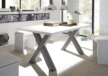 undefined, Esstisch, Mäusbacher Esstisch »Mister TOPSELLER!«, (OTTOs Choice), mit Auszug (160-210 cm), Gestell in X-Form