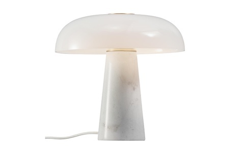 Nordlux, Tischleuchte, Nordlux DFTP, »Glossy E27, Weiss«, Nordlux Tischleuchte »Glossy E27«, Leuchtmittel E27 LED wechselbar