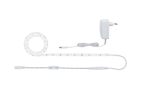 Paulmann, Paulmann SimpLED 78958 LED-Streifen-Komplettset EEK: LED (A++ - E) mit Stecker 24 V 150 cm Neutral-Weiß, Paulmann LED-Streifen »SimpLED Power 4«, 108 St.-flammig