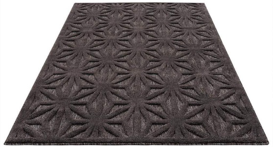 Carpet City, Carpet City Teppich »SANTORINI 58369«, rechteckig, 5 mm Höhe, 3D-Design: Flor erzeugt ein Hoch-Tief-Effekt, In- und Outdoor geeignet, 