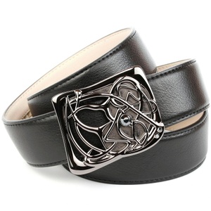 ANTHONI CROWN, Anthoni Crown Jeansgürtel mit Designer-Schliesse, Anthoni Crown Ledergürtel, mit Designer Schliesse