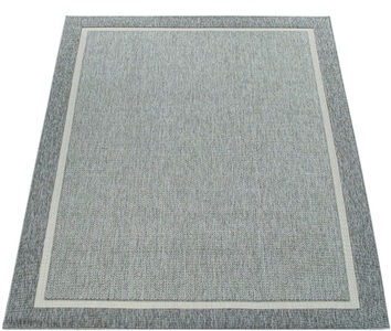 Paco Home Teppich »Brugge 225«, rechteckig, 4 mm Höhe, Flachgewebe, mit Bordüre, In- und Outdoor geeignet, Wohnzimmer