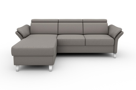 SIT&MORE, sit&more Ecksofa, sit&more Ecksofa »Vincenzo L-Form«, inklusive Kopfteilverstellung, wahlweise mit Bettfunktion, Bettkasten