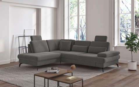sit&more Ecksofa »Morris L-Form inkl. Sitztiefenverstellung«, wahlweise mit Bettfunktion, Bettkasten und Armteilverstellung