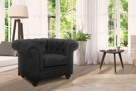 HOME AFFAIRE, Home affaire Sessel »Duc«, hochwertige Knopfheftung im Rücken, Samtoptik mich changierender Optik, Home affaire Sessel »Duc Chesterfield«, hochwertige Knopfheftung im Rücken, Samtoptik mit changierender Optik
