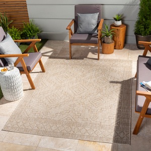 Surya, Surya Teppich »GLOBAL«, rechteckig, LIVABLISS - In-/Outdoor-Teppich im Jute-Look TRICIA, 160X230CM, Beige
