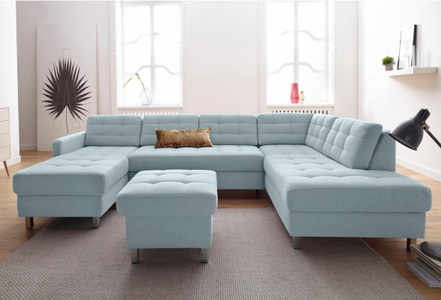SIT&MORE, sit&more Wohnlandschaft, sit&more Wohnlandschaft »Picasso U-Form« wahlweise mit Bettfunktion und Bettkasten