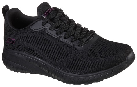 Skechers, Skechers Sneaker »BOBS SQUAD CHAOS FACE OFF«, mit komfortabler Innensohle, Skechers Schnürschuh Bobs Sport Squad Chaos Damen schwarz