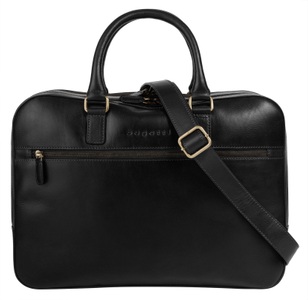 Bugatti, bugatti Aktentasche »REMO«, echt Leder, Bugatti - Remo Aktentasche gross, für Damen, Schwarz, One Size