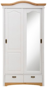 HOME AFFAIRE, Home affaire Schiebetürenschrank »Konrad«, aus Massivholz, Home affaire Schiebetürenschrank »Konrad«, Breite 111 cm, aus massiver, FSC®-zertifizierter Kiefer