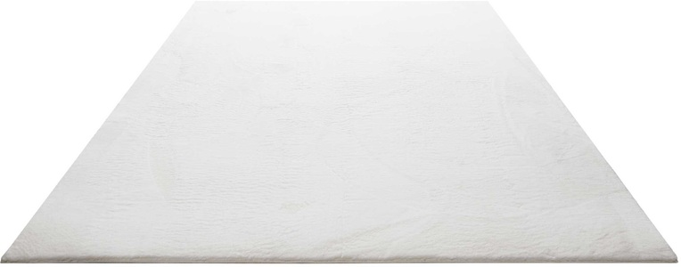 Homie Living, Homie Living Teppich »Villa Rosso«, rechteckig, 15 mm Höhe, Homie Living Teppich »Villa Rosso«, rechteckig, 15 mm Höhe, Kurzflor, Uni Farben, leicht glänzende Optik