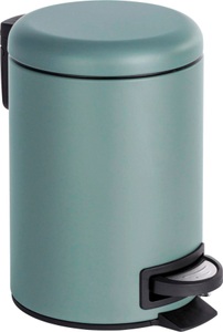 Wenko, Wenko - Kosmetik Treteimer Leman Grau 3 l - Grau und Schwarz, Wenko Treteimer Leman Grau | 25 × 17 × 22.5 cm | 3 l